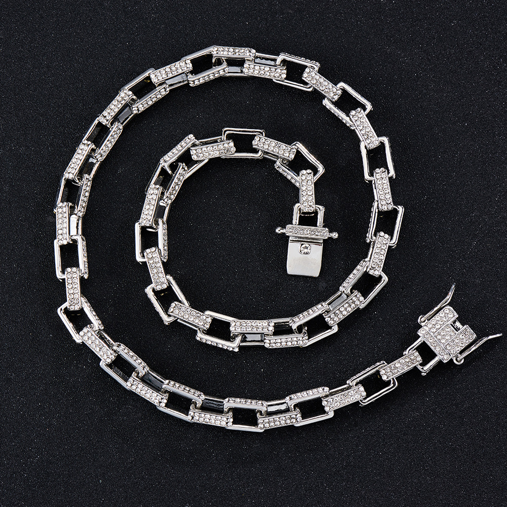 61g Weight Bracelets, Necklace Classification 1 Piece Quantity Daily, Street Occasion Alloy Material Geometric Pattern All Seasons Season Unisex Gender Plating Design Hip-Hop Style Unisex Hip-Hop Bracelets Necklace Geometric Alloy Men Necklace Sets 3