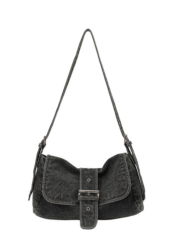 Transfronterizas nuevas tendencias de hombro, bolsos de mano de mujer retro versátil, bolsos de mano de alta calidad, bolsos de vaqueros portátiles bajo las axilas