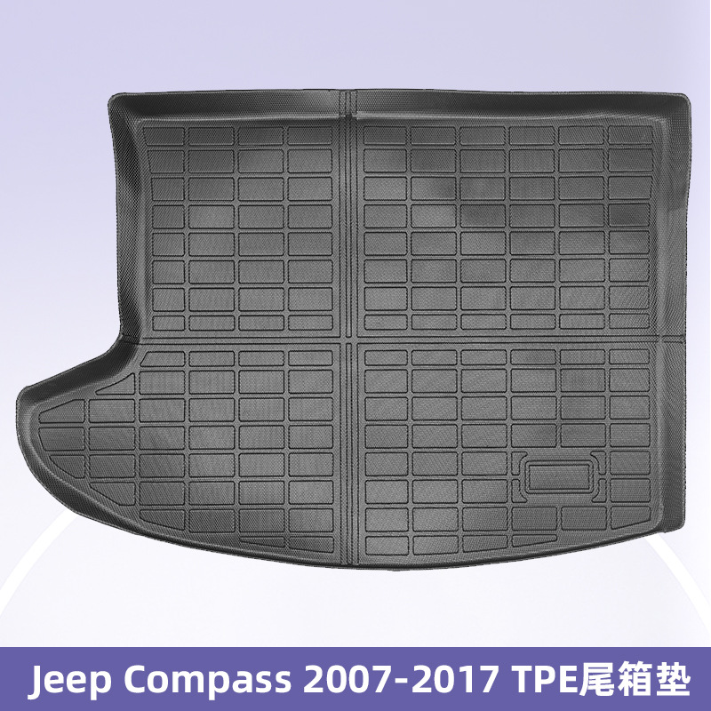 Aplicable a Jeep Compass 2007 - 2017 TPE Foot Pads 3D All Weather Material Backpack Pad