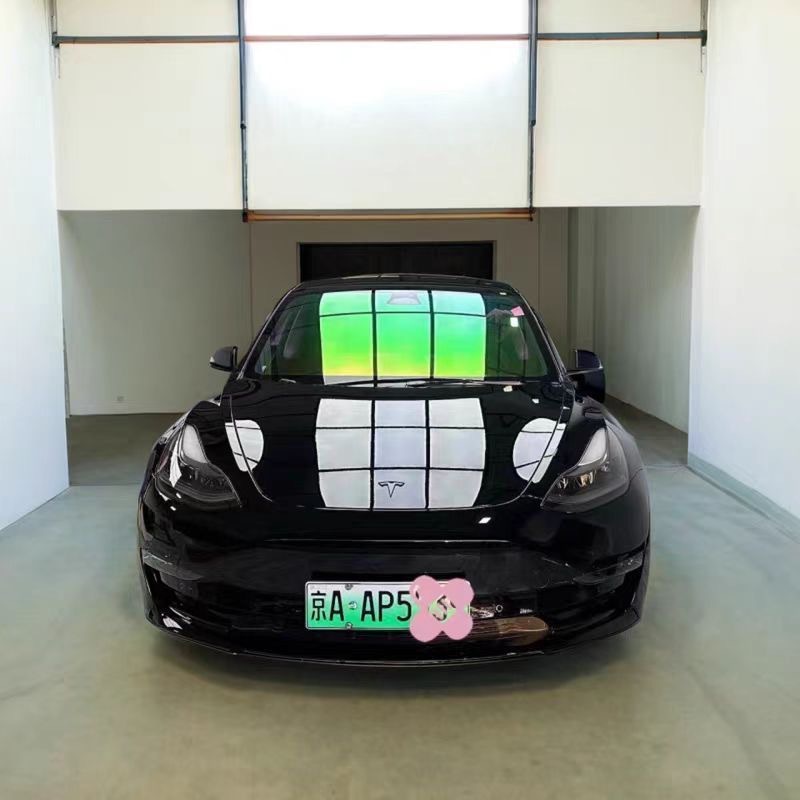 Car Ghost Rose Blue Enchantress Film Front Windshield Insulation Film Sun Protection Privacy Window Colorful Solar Film