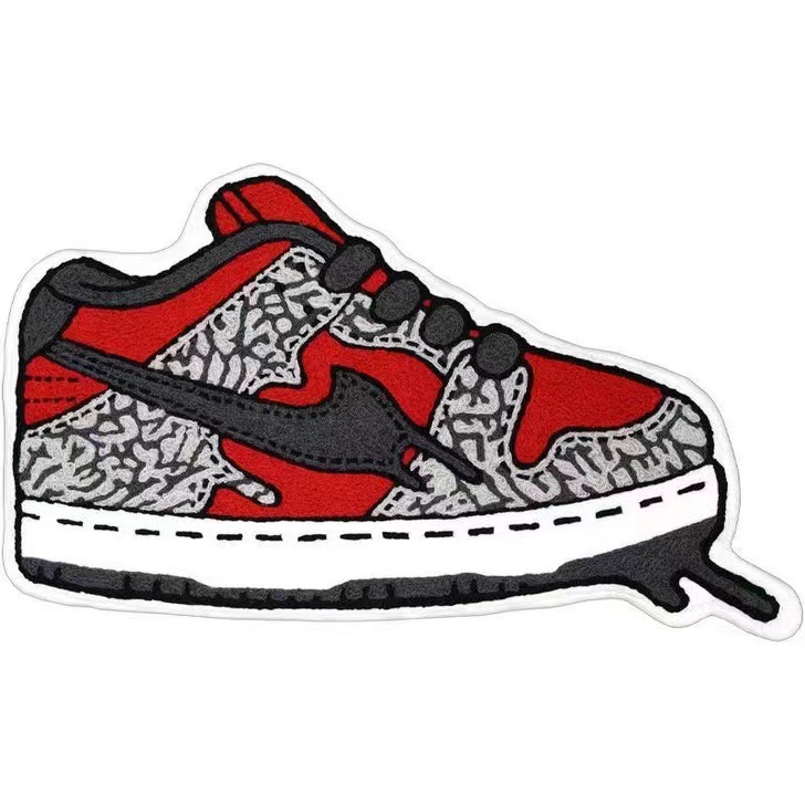 Zapatillas de deporte de marca de moda alfombra de piso de terciopelo de cristal irregular en forma de dibujos animados alfombra de piso de cachemira suministro transfronterizo entrega de una sola pieza