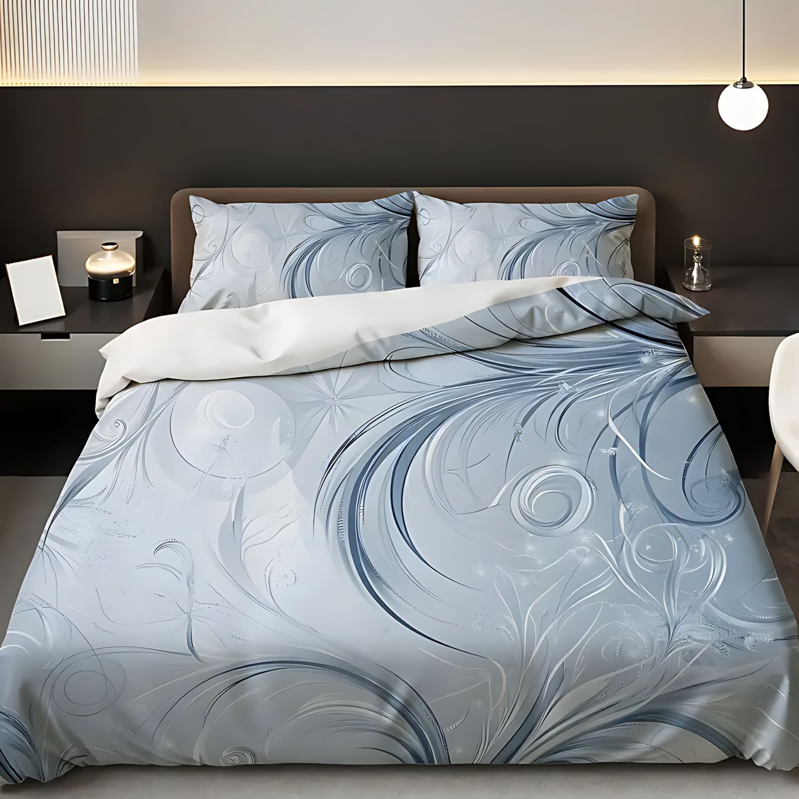 TEMU / JIT Transfronterizo Kit Abstract Vortex Fluid Art HD Digital Printed Bed