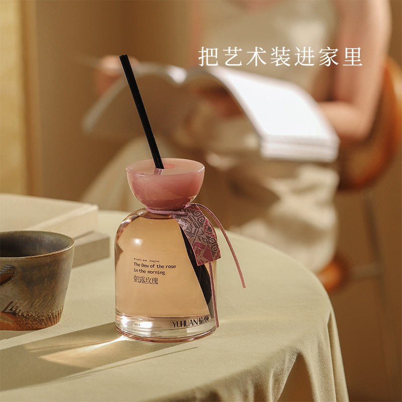 European Retro Fire-Free Aromatherapy Essential Oil Indoor Fragrance Floral Rattan Aromatherapy Home Long-Lasting Fragrance Diffuser Ornaments