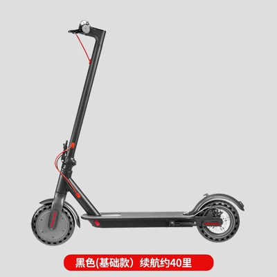 long-range electric vehicle, mini – Qatlanan elektrik skuterlər - 36v-app3c-motorexplosion-proof-tiresautomotive-battery-cell-8a-about-40-miles-black