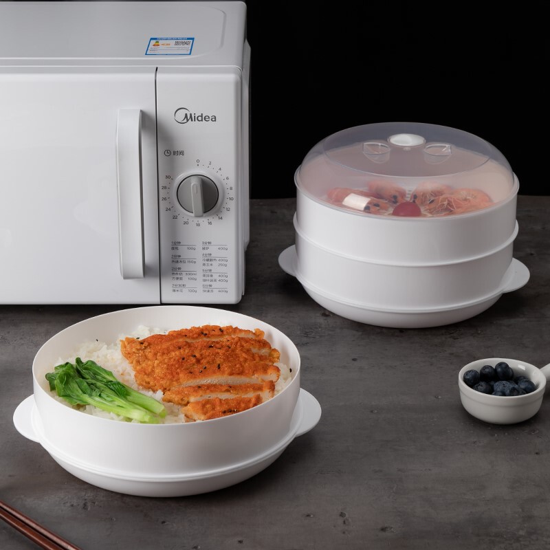 電子レンジ専用容器、炊飯用多層蒸し器、急速加熱蒸しパン、餃子、大型プラスチック蒸し器|undefined