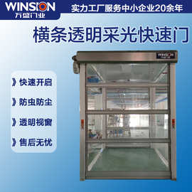 定制升降门PVC1.5米/秒高速运行电机质保防撞复位门高速防撞门