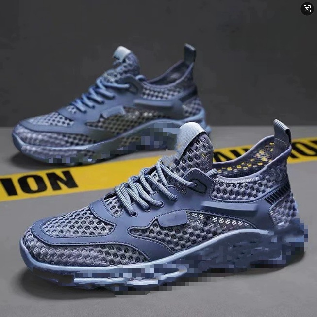Mesh Shoes for Men 2025 New Summer Breathable Cut Out Thin Mesh Men's Shoes Mesh Casual Sports Running Air-Conditioned Shoes