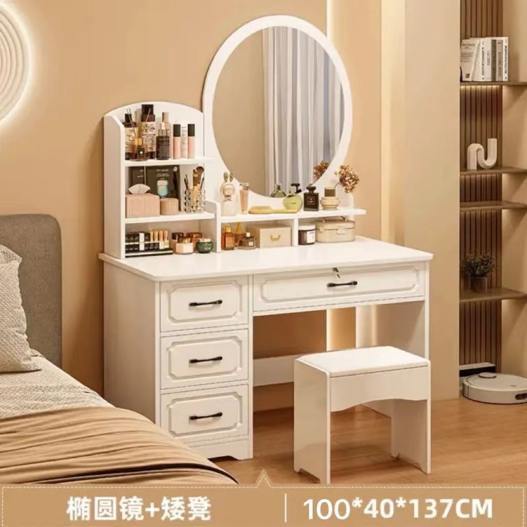 Fábrica directa de dormitorio pequeño simple mesas de vestuario dormitorio simple moderno gabinete de almacenamiento de mesa de vestuario una