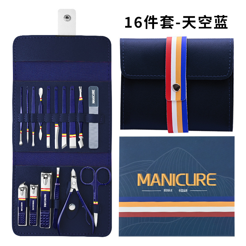 Regalo portátil de abrazadera de manicure, herramientas de manicure, tijeras de uñas, paquete plegable de cortador de uñas image 13