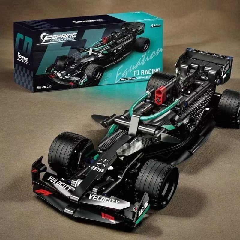 Compatible con Lamborghini V12 Black Samurai puzzle de ensamblaje de juguetes mecánicos autos deportivos regalos para niños