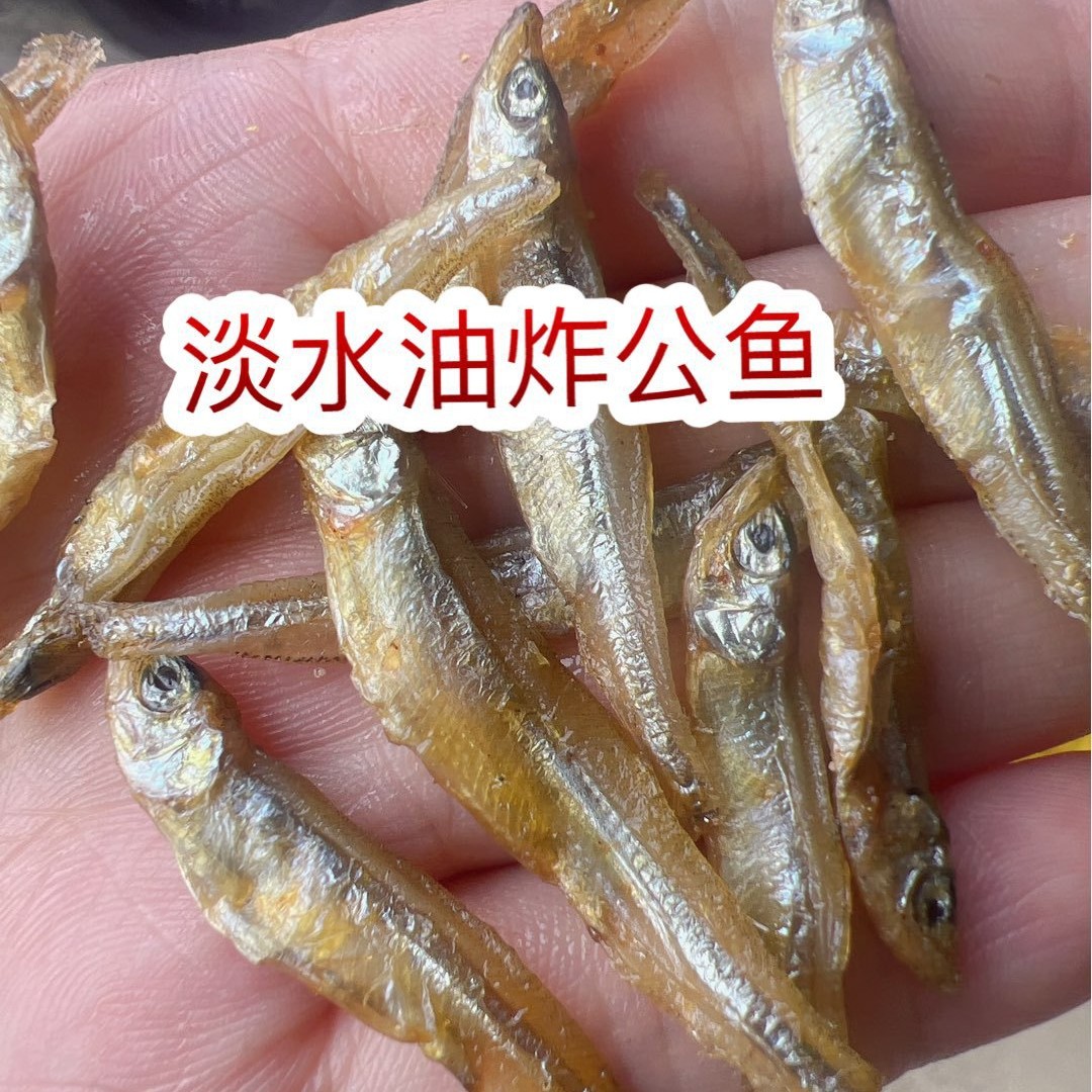 淡水油炸公鱼 公鱼仔 地摊 电商 批发 淡干不苦 小公鱼 鱼干 河鱼