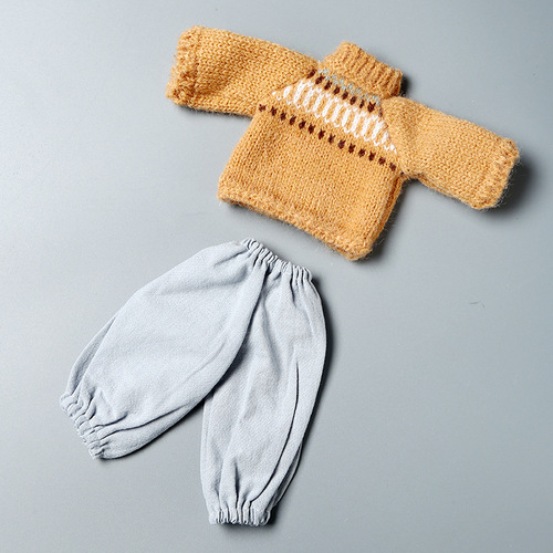 30cm 6pc BJD Girl Outfit Changeable Lolita Princess Dress and Overalls Role-Playing Birthday Gift