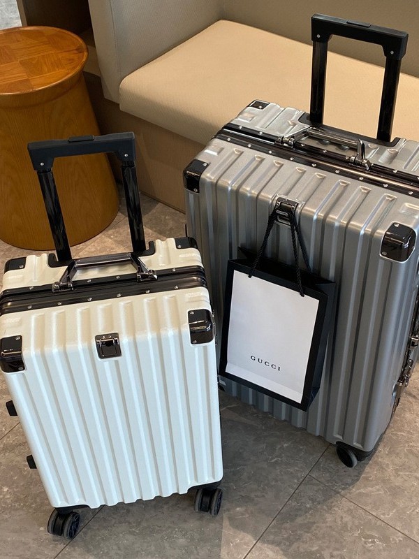 De las mujeres 2023 nuevo mudo rueda universal durable marco de aluminio de gran capacidad de los hombres contraseña trolley caso de cuero