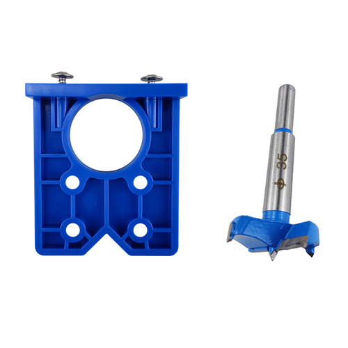 35mm hinge opening positioner Woodworking drilling auxiliary installation tool Door panel hinge positioning drill bit template