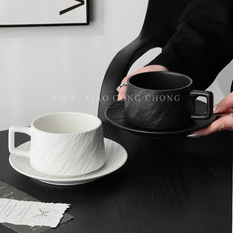 Taza de café de piedra retro taza de cerámica simple de alta calidad taza de café
