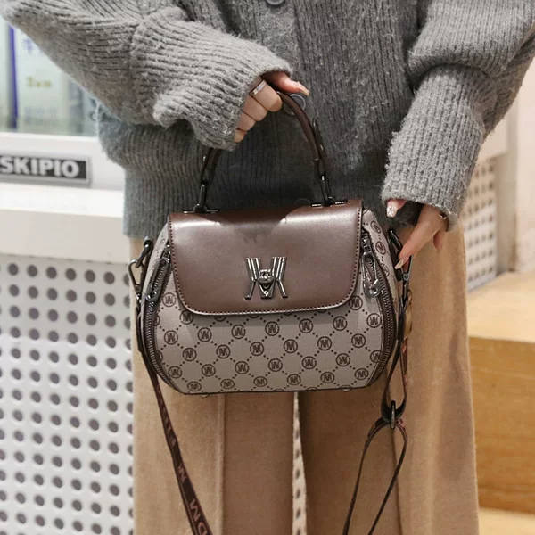 Manufacturer's 2026 New Printed Apple Bag for Women, Elegant Handbag, Fashionable Casual Shoulder Crossbody Bag, One-Piece Dropshipping