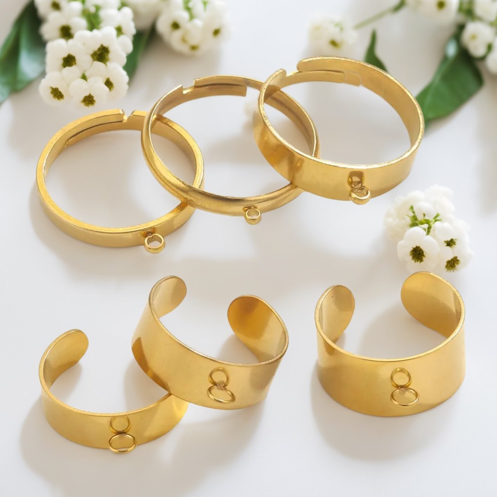 Joyería DIY accesorios anillo de acero inoxidable con agujeros anillo de suspensión simple anillo abierto anillo hecho a mano