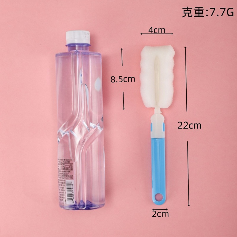 卸売家庭用スポンジヘッド洗浄カップブラシ牛乳瓶洗浄ブラシロングハンドル魔法瓶カップブラシフラワーティーカップブラシ|undefined
