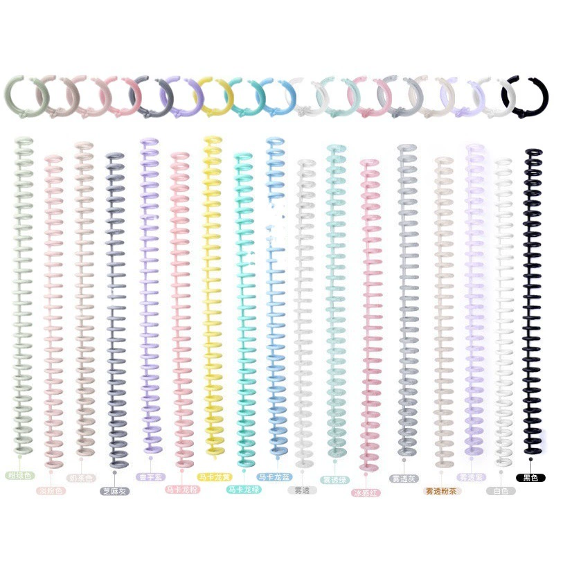 Можно получить отличное 7849 Переплетное кольцо 30 отверстий Переплетное кольцо A4 пластиковое кольцо 12 мм можно разрезать DIY студенческое Переплетное кольцо