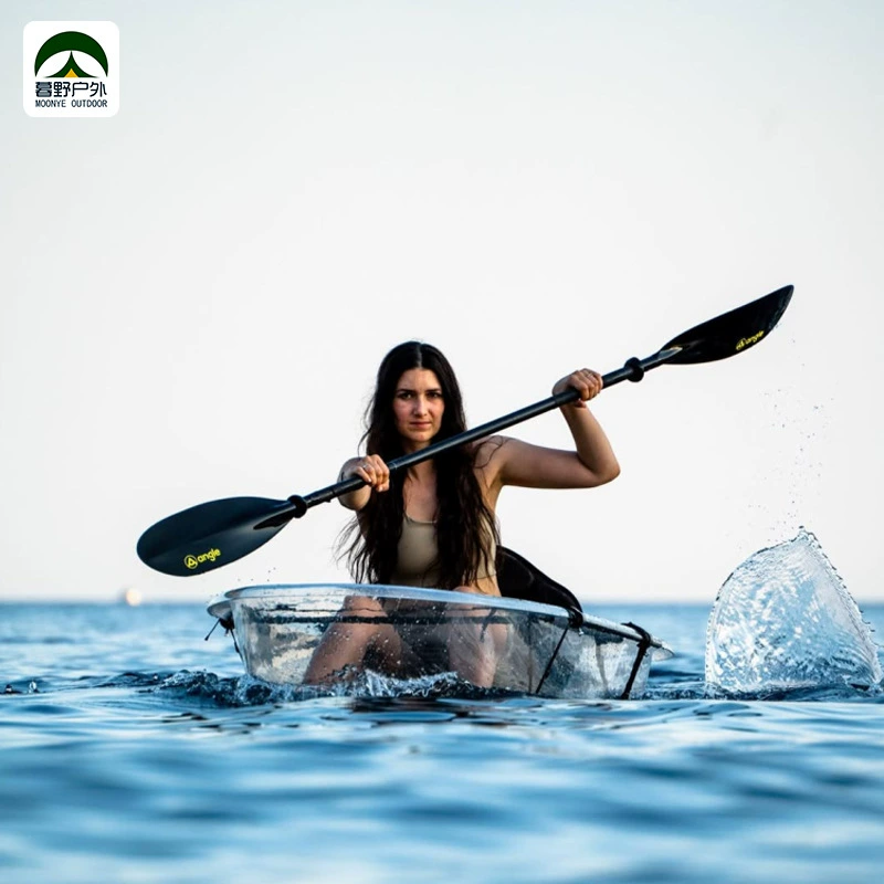Muye Outdoor Cross-Border Single Transparent Kayak Internet Celebrity Crystal Boat Manufacturer Wholesale Direct Supply