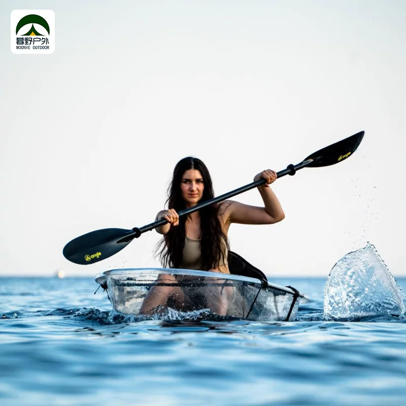Muye Outdoor Cross-Border Single Transparent Kayak Internet Celebrity Crystal Boat Manufacturer Wholesale Direct Supply