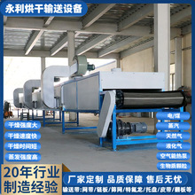 單層網帶干燥機高嶺土熱風烘干機金屬鐵礦石電加熱干燥機加工廠家