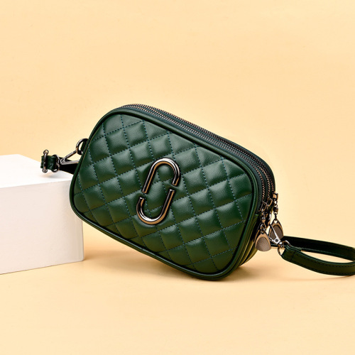 Crossbody bag women's bag  spring new style small fragrant fashion women's shoulder bag three-layer practical soft leather small square bag