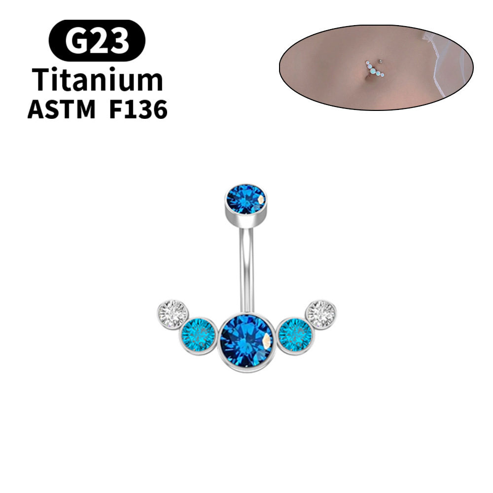 G23 Titan-Schweißer-Schmuckstück, schlichter Damen-Bauchnabelpiercing im europäischen und amerikanischen Stil (Einzelhandel)_voghion.com