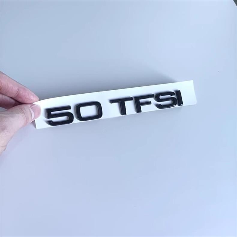 Audi A3 A5 A7 black rear emblem, rear lettering, 45 four-wheel drive, engine displacement lettering, grille emblem, four-ring emblem, modification