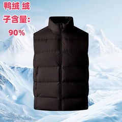 秋冬羽绒马甲定 制logo团体男女立领轻薄保暖背心工作服印字刺绣