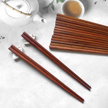 缅甸花梨木红木筷子东南亚手工优质实木筷居家方头餐具筷无漆无蜡