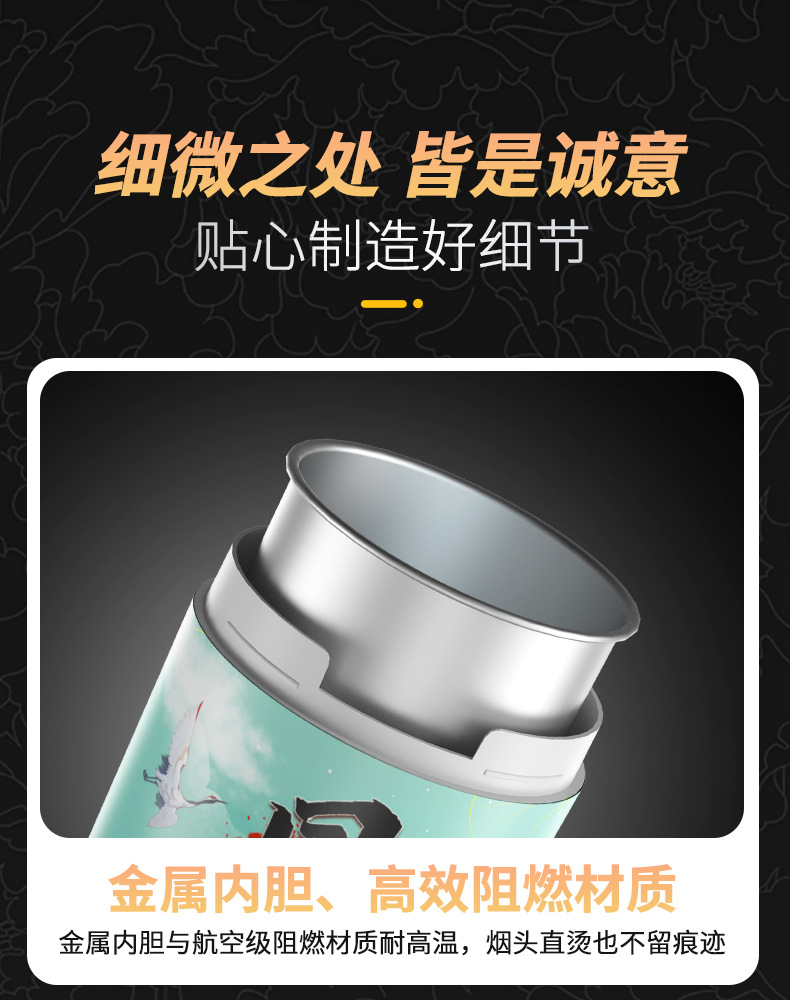 Car National Trend Ashtray in the Car with Cover to Prevent Fly Ash Ashtray Water Cup Slot Car Supplies Smoke Odor Deodorant Artifact