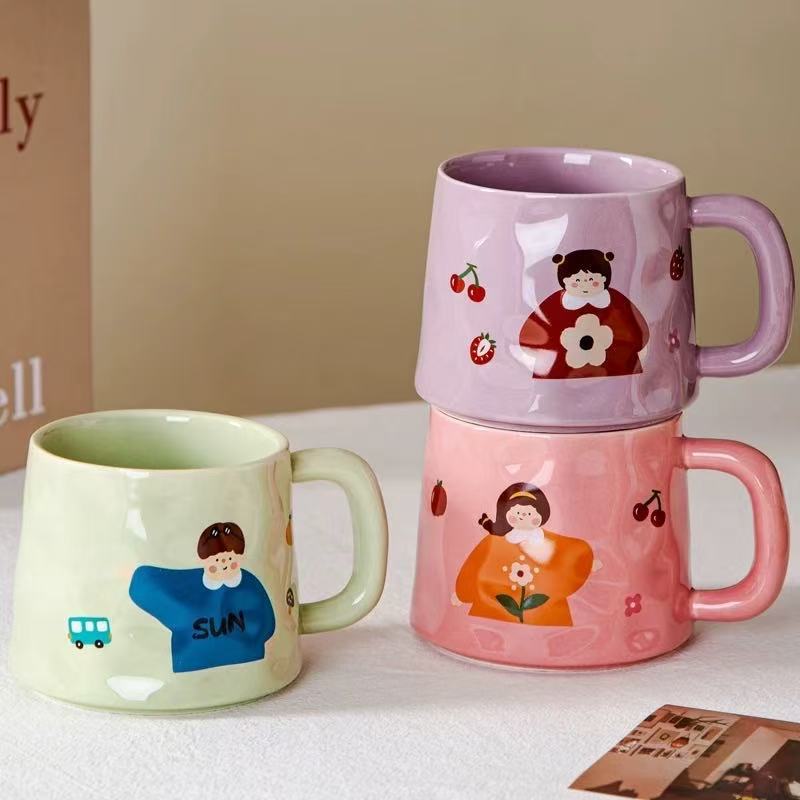 Taza de Cerámica Familiar Anime Resistente a Altas Temperaturas para Hogar