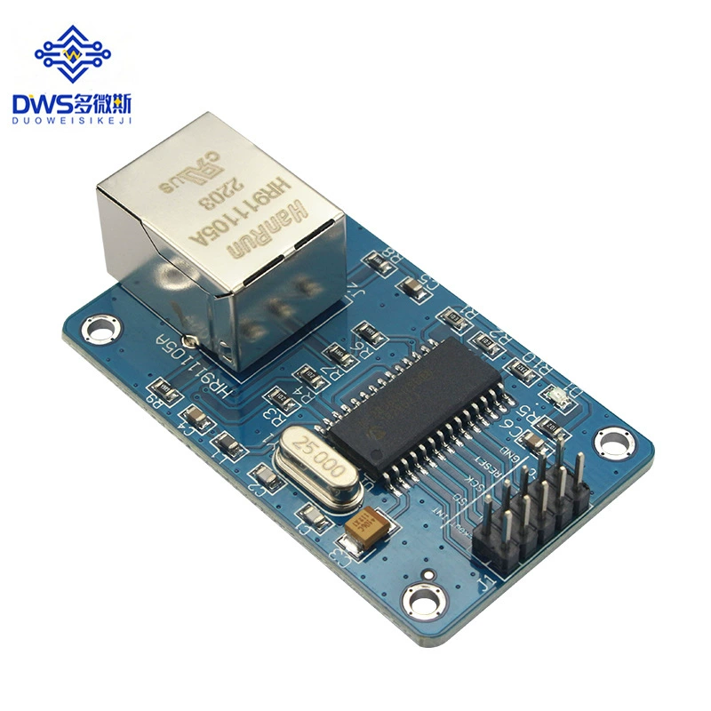 Модуль сети Ethernet через SPI ENC28J60 интерфейс, код 51/AVR/ARM/PIC