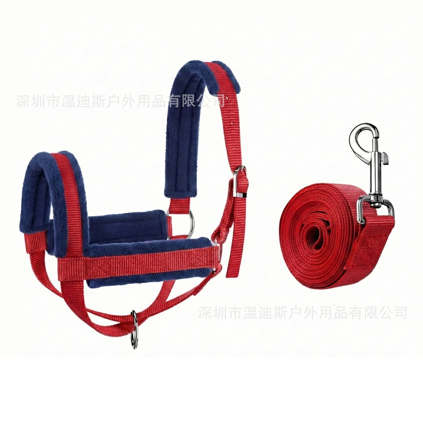 In-Stock Cross-Border E-Commerce Hot-Selling Equestrian Supplies: Cow and Horse Halter Set, Adjustable Cow and Horse Halter Rope + Lead Rope
