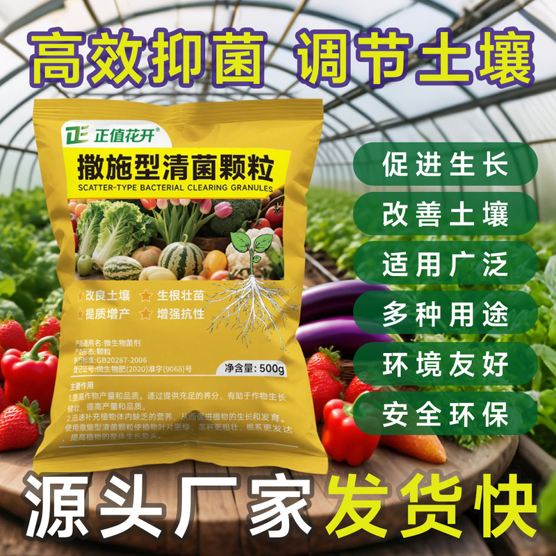 清病菌颗粒撒施型防病害瓜果蔬菜大田作物颗粒剂WZN2病害防治|undefined