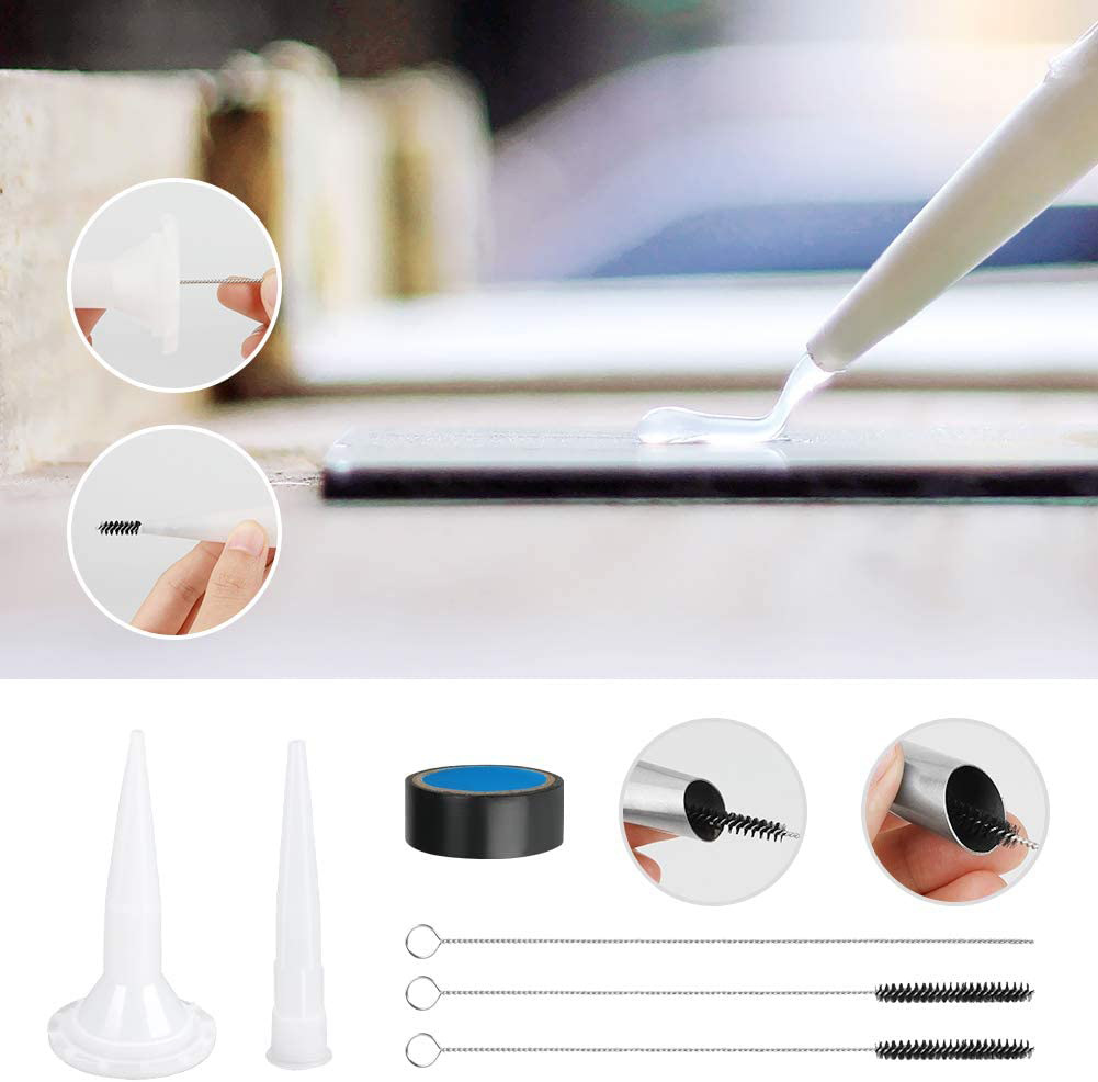 35-piece boquilla de calafateo de acero inoxidable aplicador raspador sellador herramienta de costura