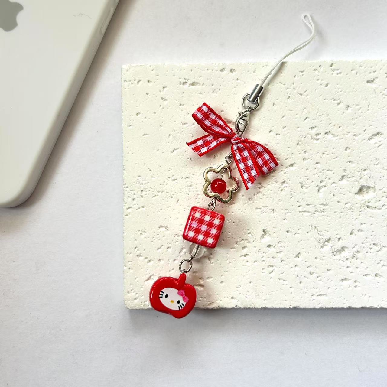 Cute Kt Mobile Phone Pendant Bow Girl Heart Bag Pendant Guben Card Album Hanging Chain Keychain