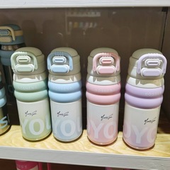 铂盛双饮保温杯时尚便携户外随手保温水壶女生办公室咖啡杯双饮批