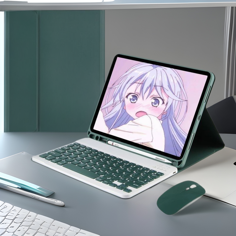 Adecuado para funda protectora para teclado iPad, succión magnética con ranura para bolígrafo air6iPad2024pro11, funda protectora para teclado Bluetooth