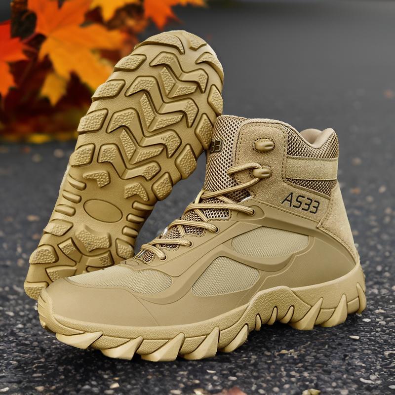 Amazon transfronterizo transpirable botas tácticas especiales al aire libre botas de trekking botas de entrenamiento resistentes al desgaste botas de combate botas militares hombres