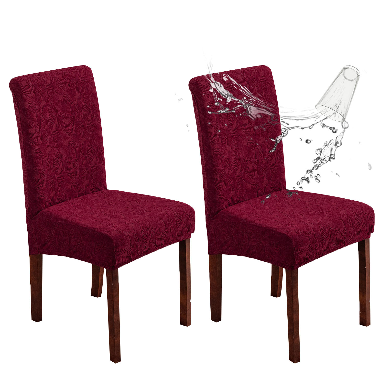 Funda para silla de bolsillo impermeable Funda para silla para el hogar Funda para silla jacquard impermeable Funda para silla impermeable