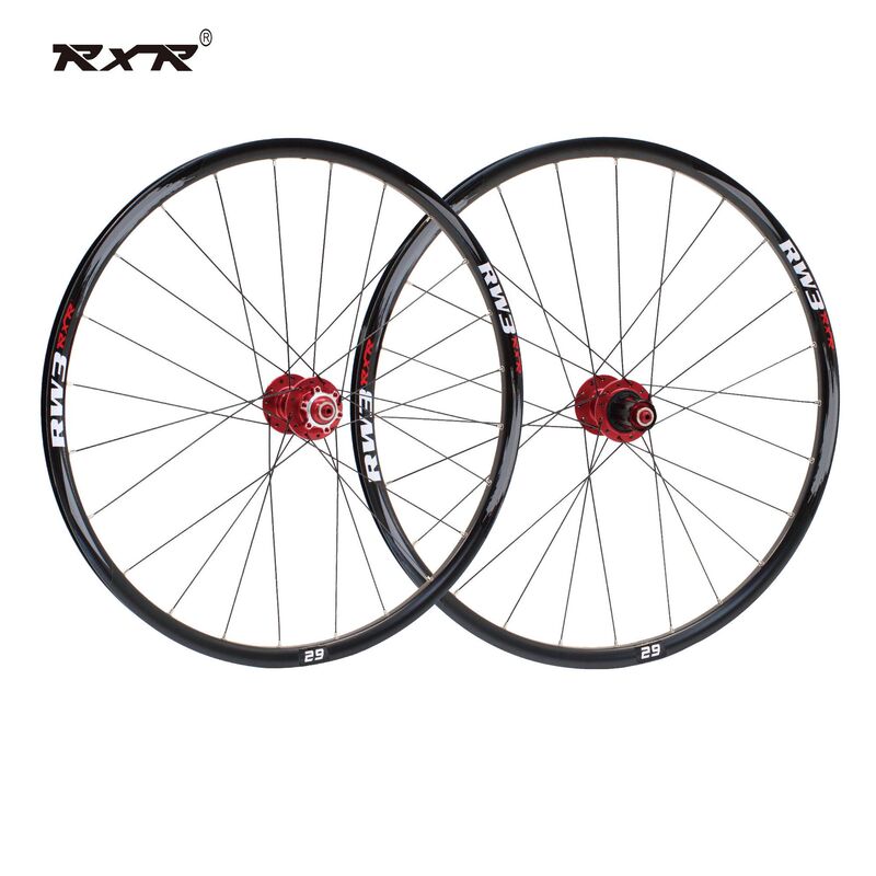 Rw3 29inch Mountain Commuter Road Bike Wheelset Disc Brake 4 Bearings 120 Clicks 6 Bolt Thru Axle Quick Release Conversion