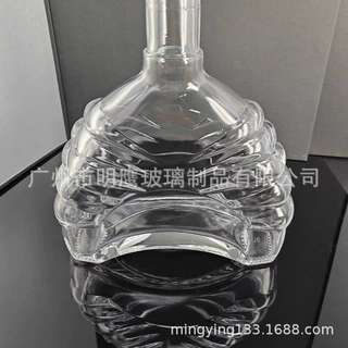 新款水晶料透明玻璃酒瓶洋酒瓶玻璃瓶威士忌酒瓶白兰地酒瓶玻璃瓶