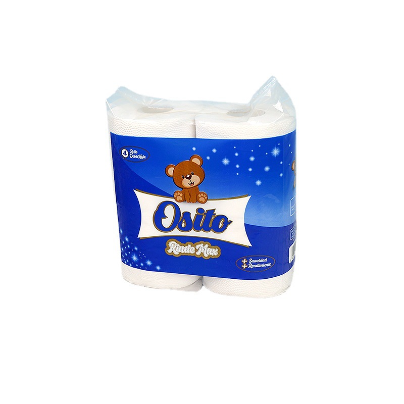 Papel higiénico 3 capa papel de rollo de 4 capas Pulpa de bambú orgánico papel higiénico rollo de papel agua soluble papel higiénico Comercio exterior rollo de papel