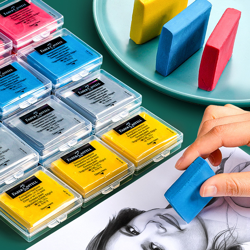 German Faber-Gart Plastic Rubber Color Red Boxed Plasticine Stationery Art Student Sketch High-gloss Rubber German Faber-Gart Plastic Rubber Color Red Boxed Plasticine Stationery Art Student Sketch High-gloss Rubber