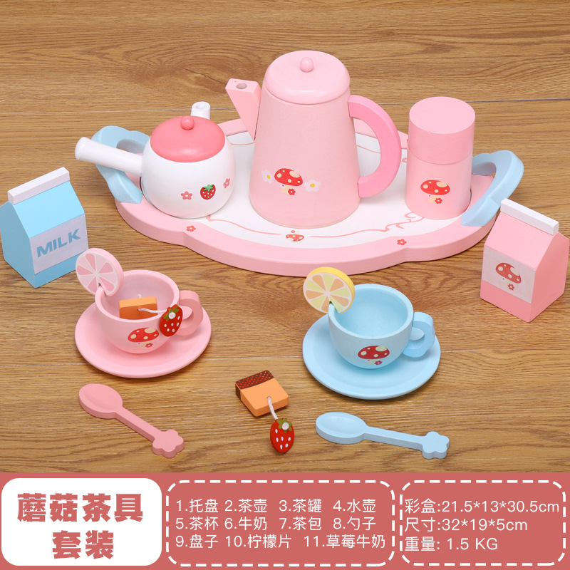 De los niños de juguete madera simulación cocina interactiva pequeña pastelería helado coche regalo cumpleaños caja