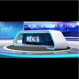Studio Live Fashion Table TV Host Desk New Professional Host Desk Media Desk News