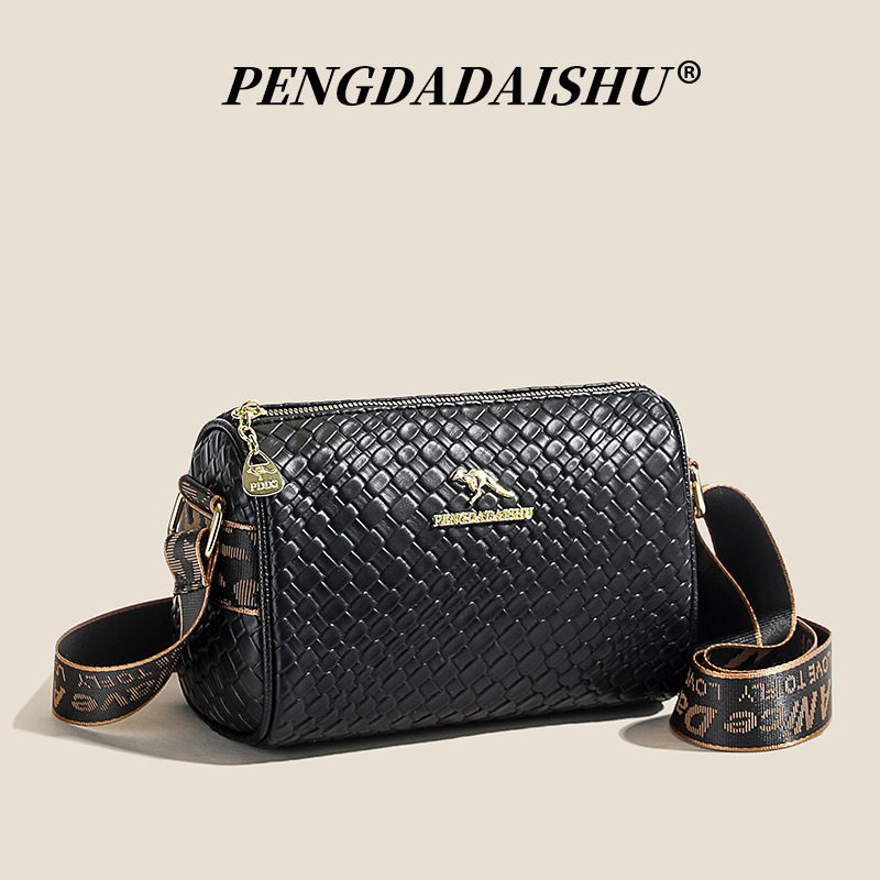 Borsa a tracolla vintage capiente, alla moda e versatile, con tracolla larga, modello Boston, ideale per il pendolarismo._voghion.com