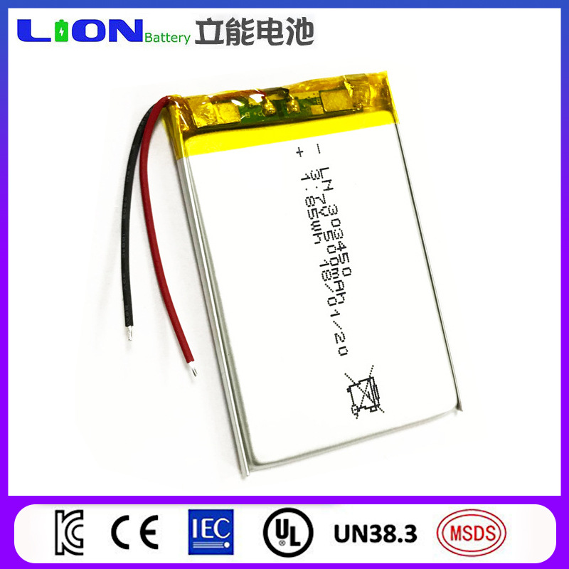 폴리머 리튬 배터리 303450 304040 283450 3.7v 500mah -40도 저온 배터리